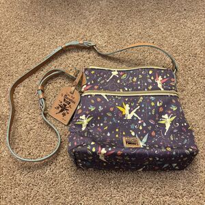 Dooney & Bourke Crossbody Bag Disney Parks 2015 Tinker Bell 1/2 Marathon